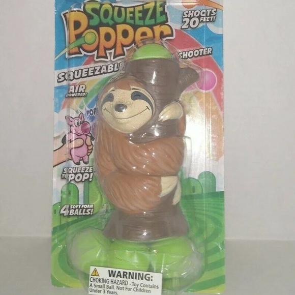 ๐3/$15๐ Sloth Squeeze Popper Ball Shooter - Picture 3 of 4